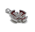 Sterling Silver Enamel Jerusalem Hollow Cross Pendant
